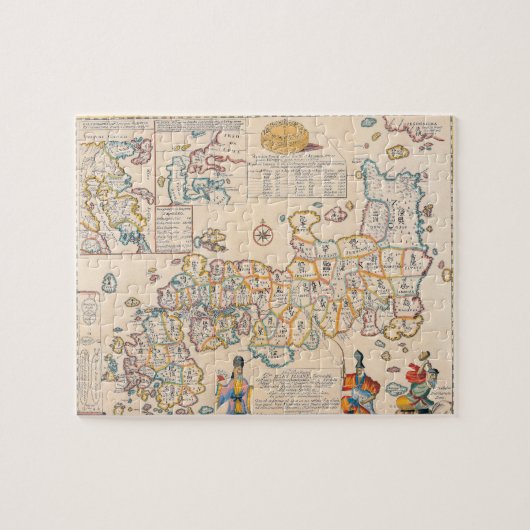 Kaart van Japan 3 Legpuzzel (Horizontaal)