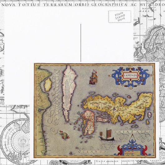 Kaart van Japan door Mercator en Hondius, 1606