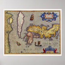 Kaart van Japan door Mercator en Hondius, 1606