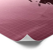 Kaart van Japan Poster (Hoek)