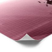 Kaart van Japan Poster (Hoek)