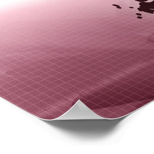 Kaart van Japan Poster (Hoek)