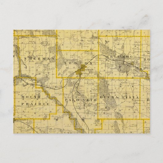 Kaart van Jasper County, staat Iowa (Voorkant)