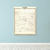 Kaart van Jefferson County Canvas Afdruk (Insitu (Houten vloer))