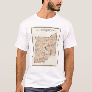 Kaart van Jennings County T-shirt