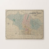  kaart van Jersey City NJ (1879) Legpuzzel (Horizontaal)