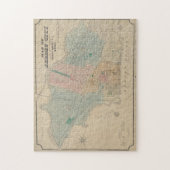 kaart van Jersey City NJ (1879) Legpuzzel (Verticaal)