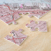  kaart van Jersey City NJ (1967) Legpuzzel (Zijkant)