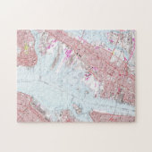  kaart van Jersey City NJ (1967) Legpuzzel (Horizontaal)