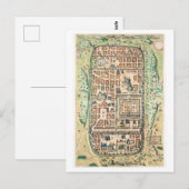  kaart van Jeruzalem Briefkaart (Voorkant / Achterkant)