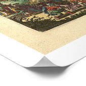 Kaart van Jeruzalem door Nicolaes Visscher 1660 Poster (Hoek)