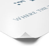 Kaart van Jeruzalem: Een Psalmcitaat in het Hebree Foto Afdruk (Hoek)