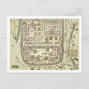 Kaart van Jeruzalem en het omringende gebied, uit 