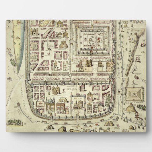 Kaart van Jeruzalem en het omringende gebied, uit  Fotoplaat (Voorkant)