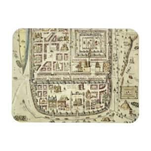 Kaart van Jeruzalem en het omringende gebied, uit  Magneet