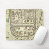 Kaart van Jeruzalem en het omringende gebied, uit Muismat (Met muis)