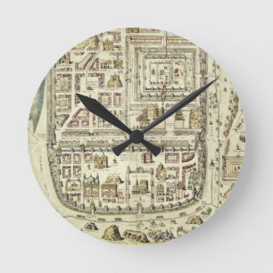 Kaart van Jeruzalem en het omringende gebied, uit  Ronde Klok