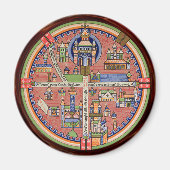 Kaart van Jeruzalem magneet (Voorkant)