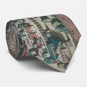 kaart van Jeruzalem, Nazareth en Rame Israel Stropdas (Opgerold)