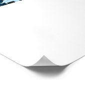 Kaart van Jinan China Poster (Hoek)