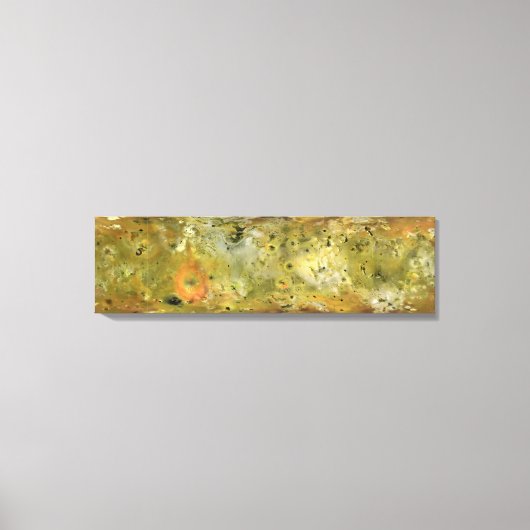 Kaart van Jupiter's maan Lo Canvas Afdruk (Voorkant)