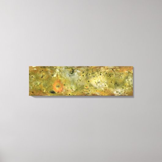Kaart van Jupiter's maan Lo Canvas Afdruk (Voorkant)