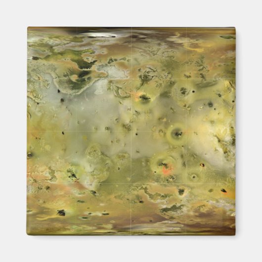 Kaart van Jupiter's maan Lo Magneet (Voorkant)