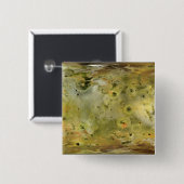 Kaart van Jupiter's maan Lo Vierkante Button 5,1 Cm (Voorkant /achterkant)