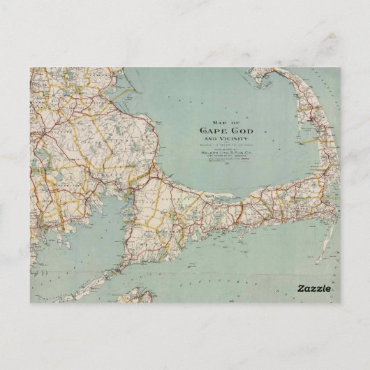  kaart van Kaap en massachusetts (Achterkant)