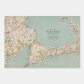  kaart van Kaap en massachusetts Inpakpapier Vel (Voorkant)