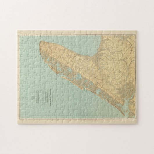  kaart van Kaapmei NJ (1888) Legpuzzel (Horizontaal)