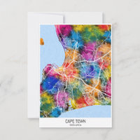 Kaart van Kaapstad Zuid-Afrika