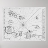  kaart van Kaapverdië (1746) Poster (Voorkant)