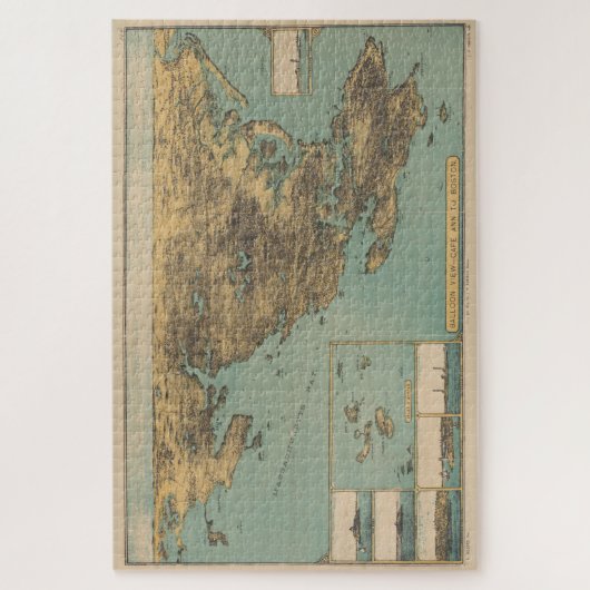  kaart van Kaapverdië (1879) Legpuzzel (Verticaal)