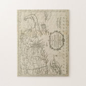 kaart van Kaapverdië en Rhode (1778) Legpuzzel (Verticaal)