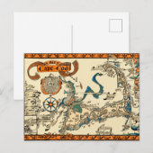 kaart van kabeljauw (Voorkant / Achterkant)