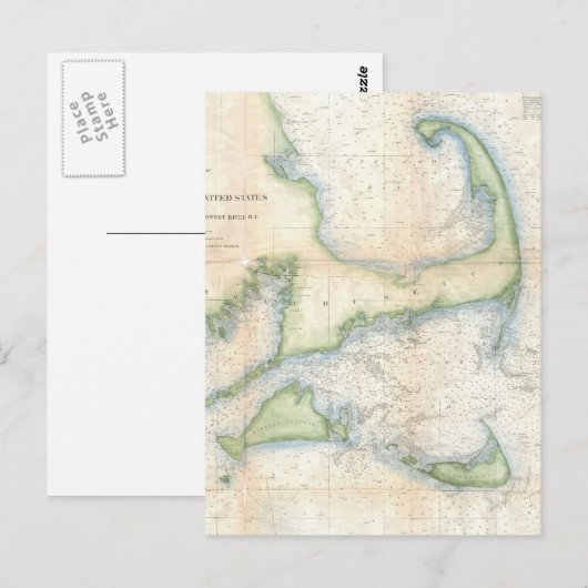  kaart van kabeljauw (1857) (Voorkant / Achterkant)