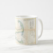 kaart van kabeljauw (1857) koffiemok (Voorkant rechts)