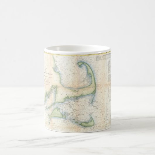 kaart van kabeljauw (1857) koffiemok (Center)