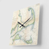  kaart van kabeljauw (1857) vierkante klok (Hoek)