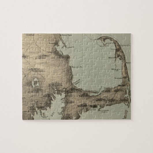  kaart van kabeljauw (1885) legpuzzel (Horizontaal)