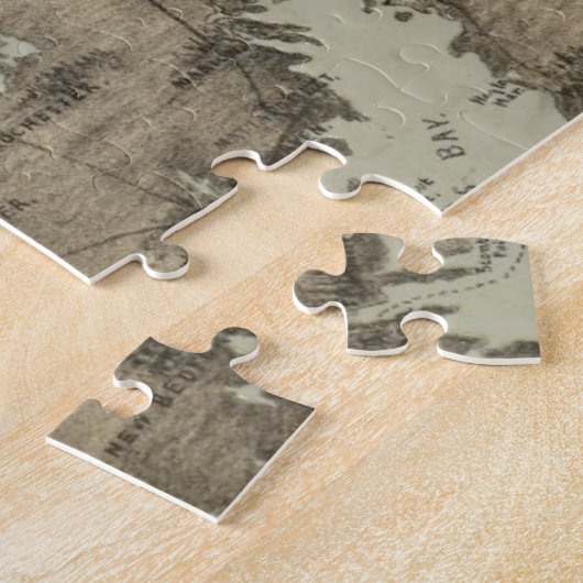 kaart van kabeljauw (1885) legpuzzel (Zijkant)