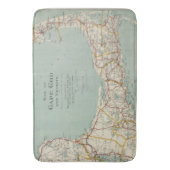  kaart van kabeljauw (1917) badmat (Voorkant Verticaal)