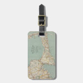  kaart van kabeljauw (1917) bagagelabel (Voorkant verticaal)