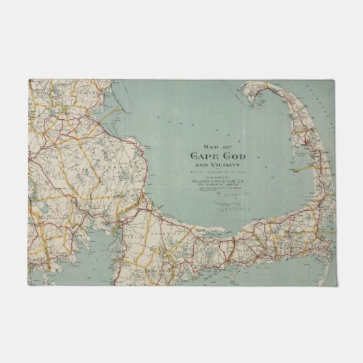  kaart van kabeljauw (1917) deurmat (Voorkant)