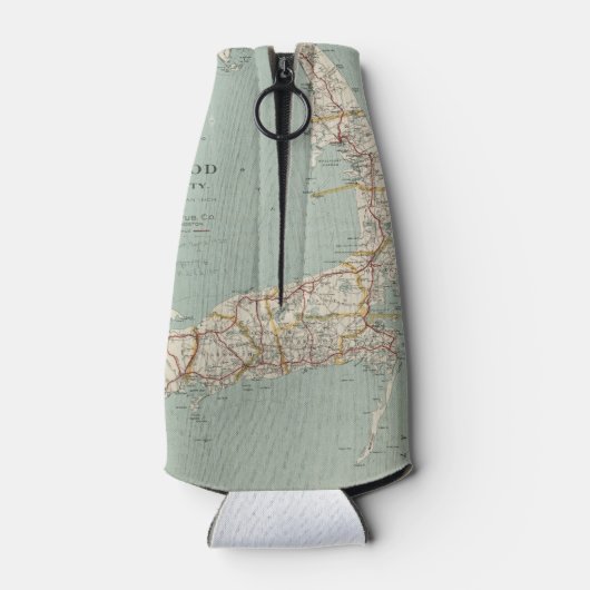  kaart van kabeljauw (1917) flesjeskoeler (Achterkant)