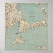 kaart van kabeljauw (1917) poster (Voorkant)