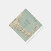 kaart van kabeljauw (1917) servetten (Hoek)