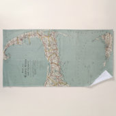  kaart van kabeljauw (1917) strandlaken (Voorkant)