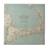  kaart van kabeljauw (1917) tegeltje (Voorkant)